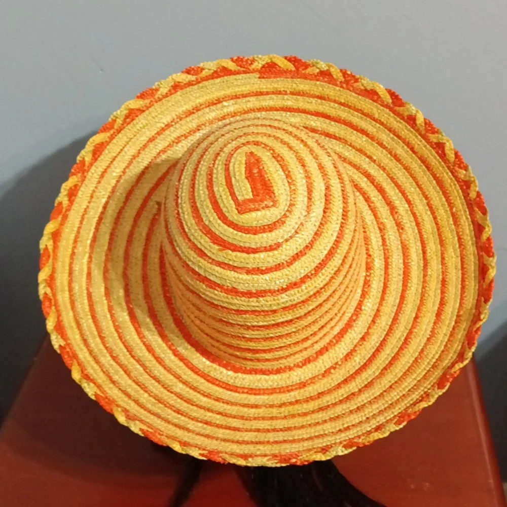 Street smart by Betmar women's orange green and tan summer hat 🌞⛱️